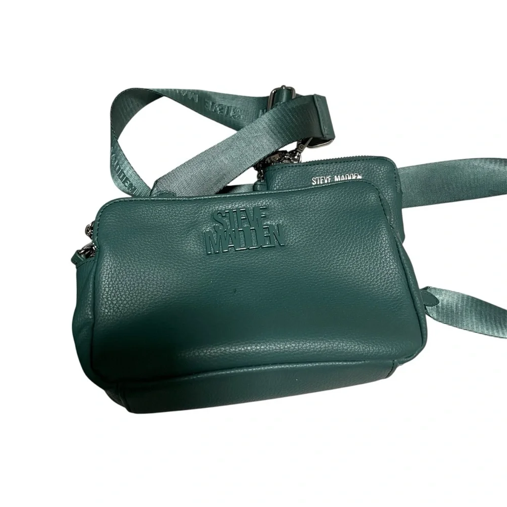 Steve Madden Blue Crossbody Bag with Adjustable Strap - Picture 2 of 3